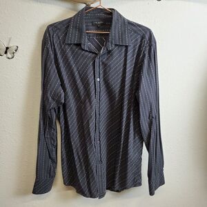 Ted baker charcoal button up shirt long sleeve